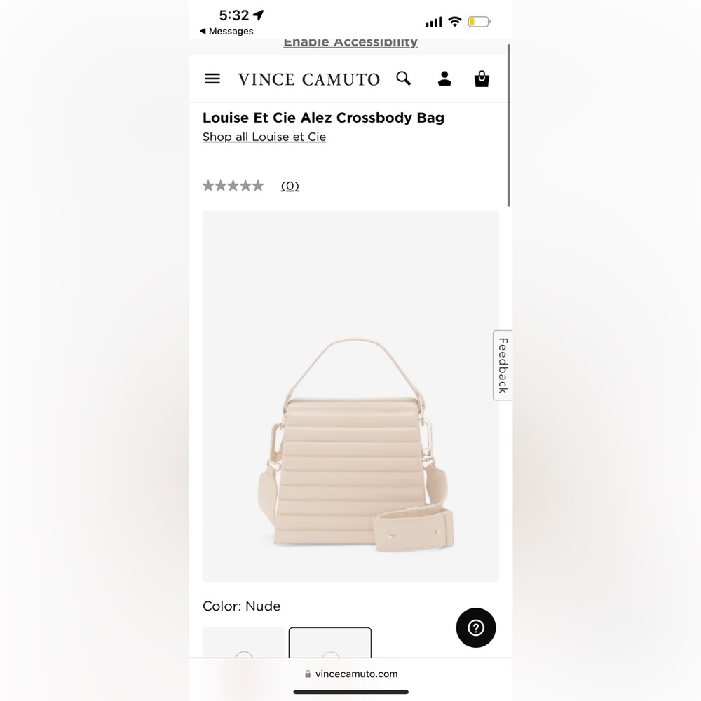 Vince Camuto LOUISE ET CIE ALEZ CROSSBODY BAG, new with tags
